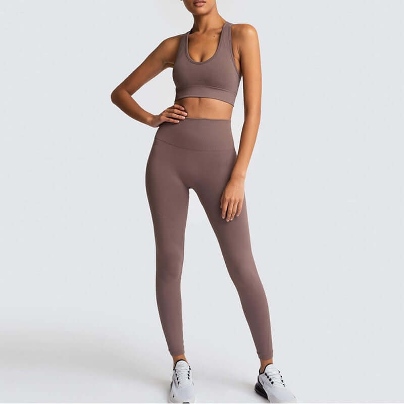 2020 Women's Yoga Set Seamless Sportswear 2 Piece Gym Yoga Clothes