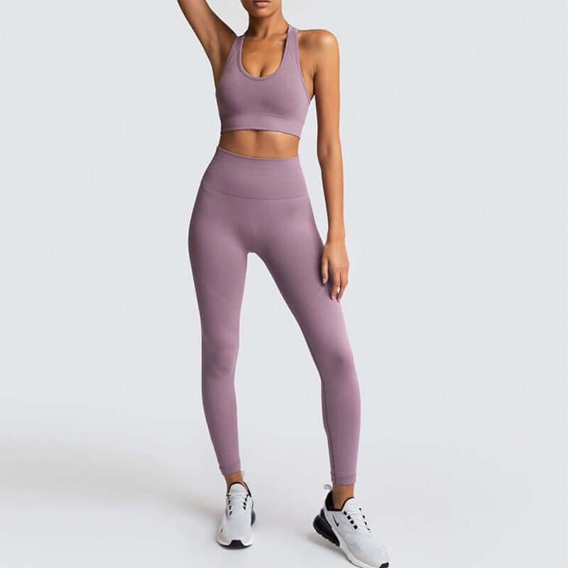 2020 Women's Yoga Set Seamless Sportswear 2 Piece Gym Yoga Clothes