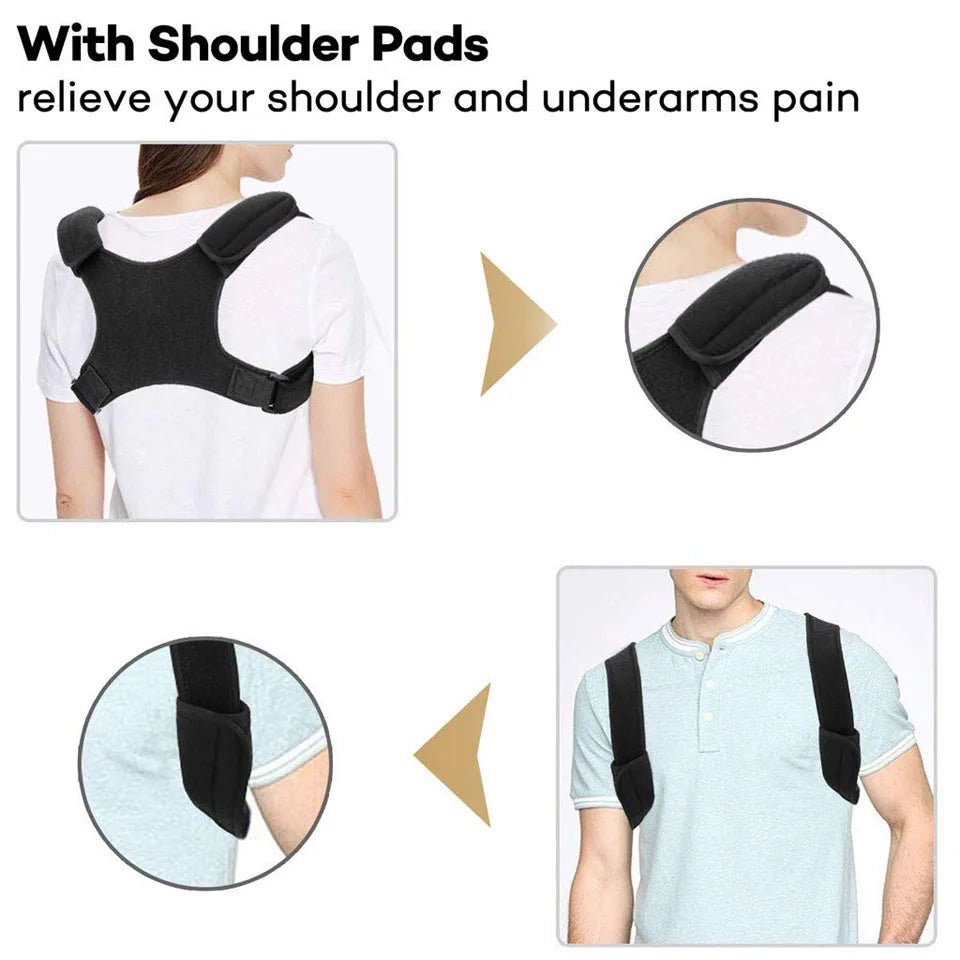 Boys Girls Adjustable Posture Corrector Back Support Children Shoulder