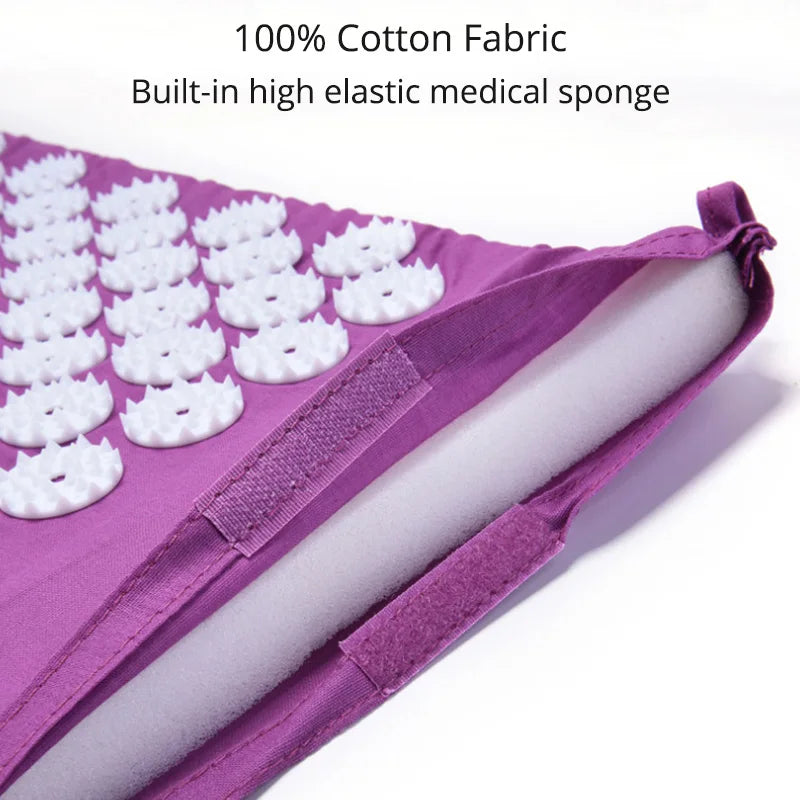 Acupressure Mat Sensi Massage Mat Pillow Set applicator for Neck Foot