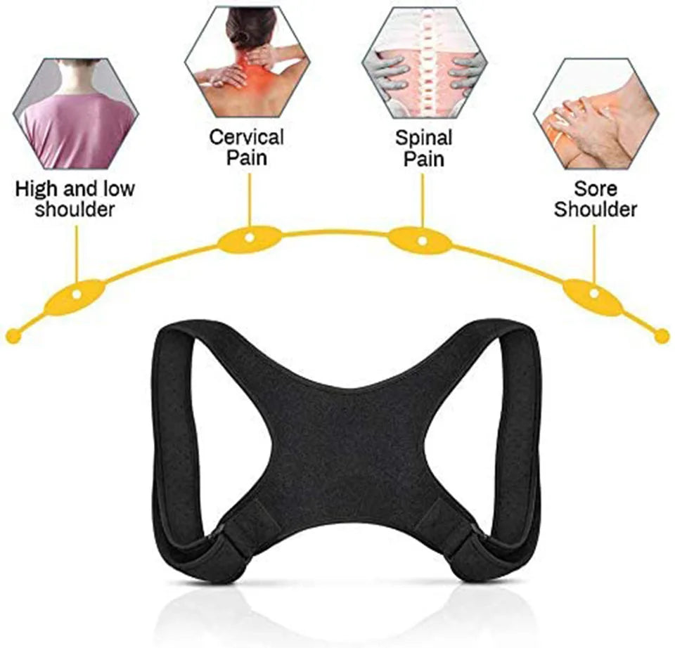 Boys Girls Adjustable Posture Corrector Back Support Children Shoulder