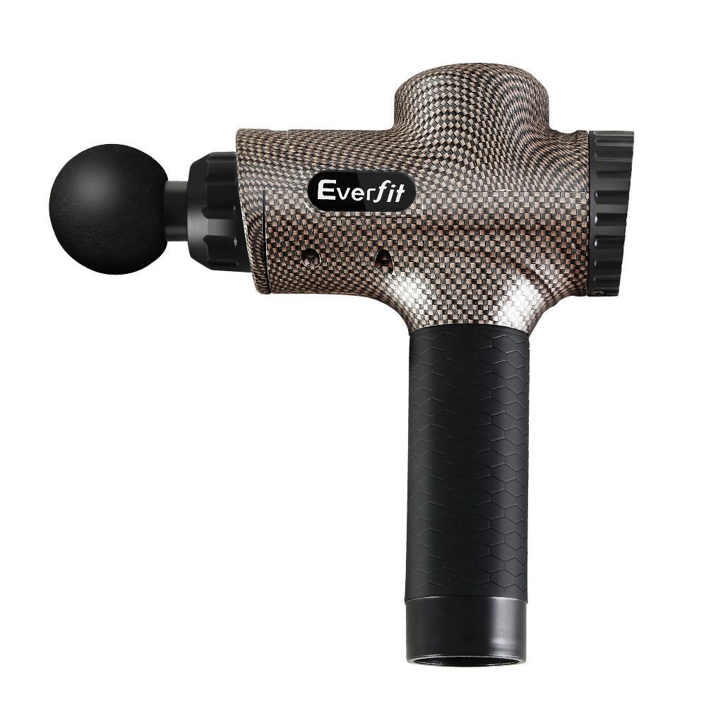 Everfit Massage Gun 6 Heads Massager Electric LCD Vibration Relief