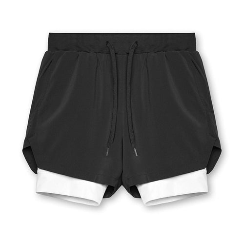 Running Shorts Men Breathable Gyms Bodybuilding Workout Shorts Double