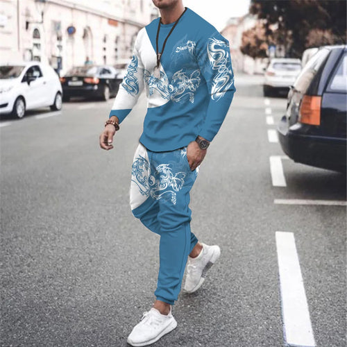 Men's New Arrival 2 Piece Fashion Oversized Casual Luxury Tracksuit