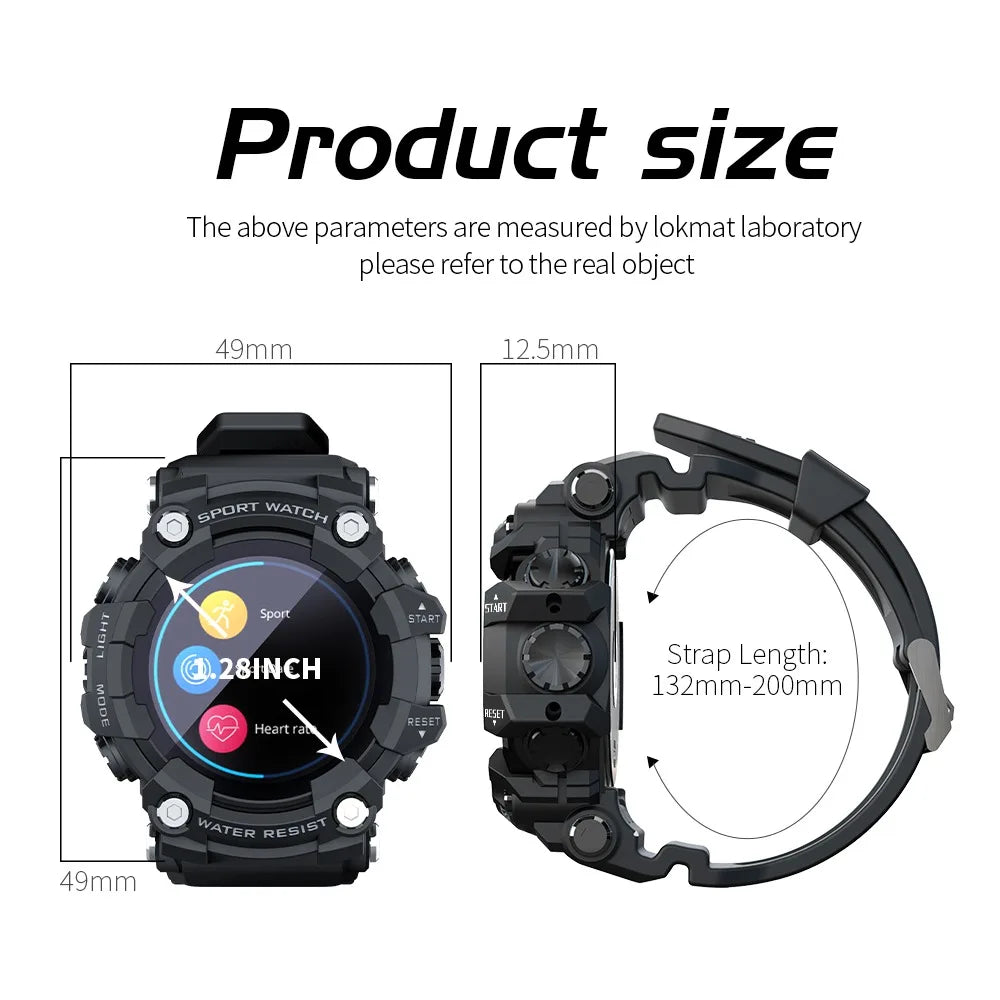 Fantion Full Touch Screen Fitness Tracker Sports Smart Watch Men Heart