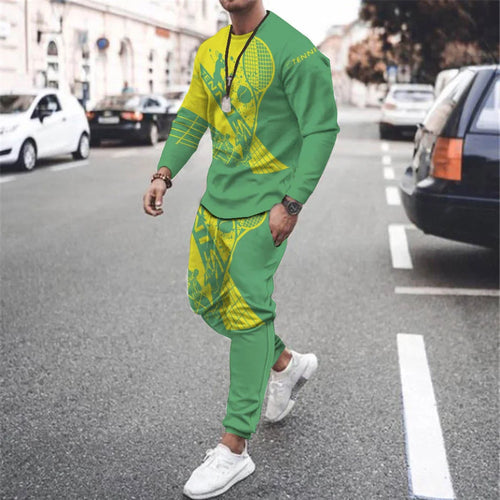 Men's New Arrival 2 Piece Fashion Oversized Casual Luxury Tracksuit