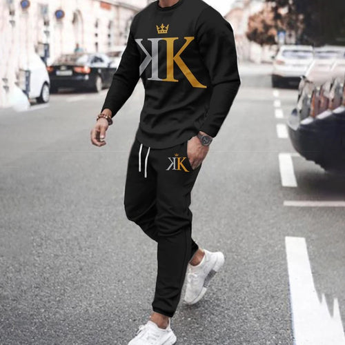 Men's New Arrival 2 Piece Fashion Oversized Casual Luxury Tracksuit