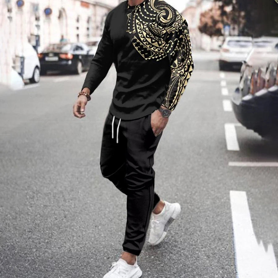 Men's New Arrival 2 Piece Fashion Oversized Casual Luxury Tracksuit