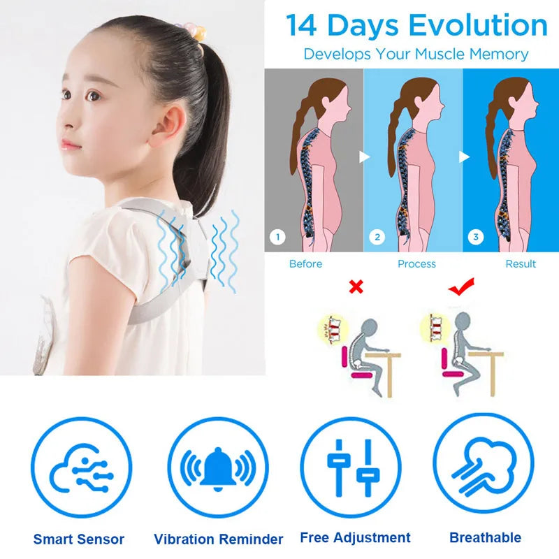 corretor de postura Smart Posture Corrector Inteligente Back Shoulder