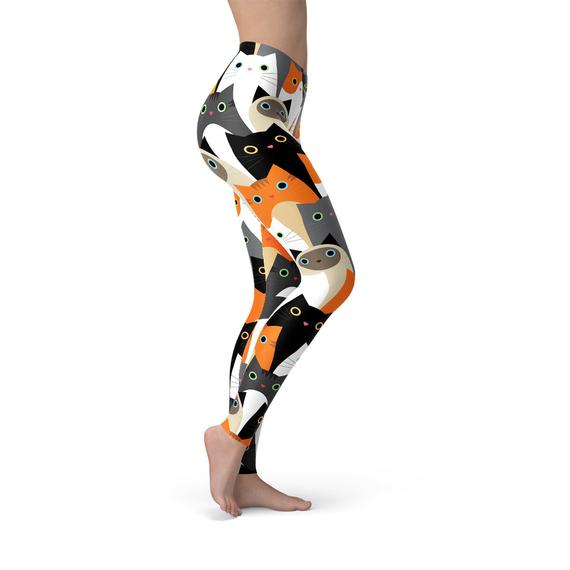 Women's All Over Print Cats Leggings