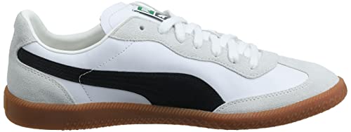 PUMA mens Super Liga Og Sneaker, Puma White-puma Black-puma Team Gold, 9.5 US