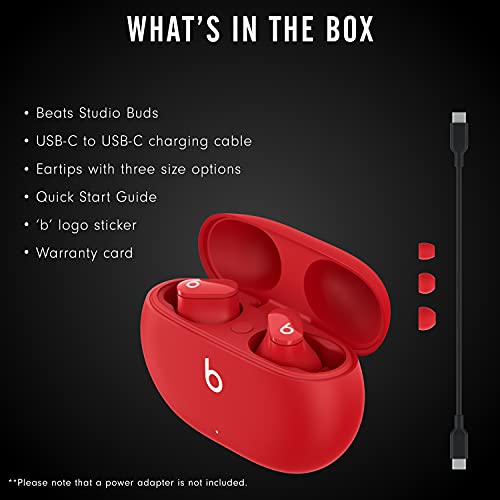 Beats Studio Buds – True Wireless Noise Cancelling Earbuds – Compatible with Apple & Android - Red