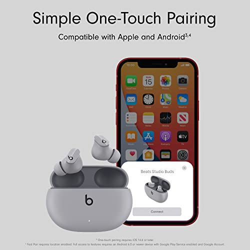 Beats Studio Buds – True Wireless Noise Cancelling Earbuds – Compatible with Apple & Android - Moon Gray