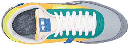 PUMA womens Future Rider Sneaker, China Blue-blue Fog-saffron, 12 US