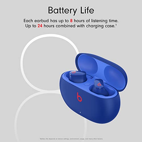 Beats Studio Buds - Compatible with Apple & Android, Class 1 Bluetooth Headphones - Ocean Blue