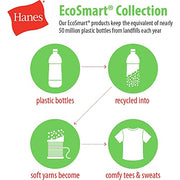 Hanes Men's Full-Zip Eco-Smart Hoodie, Black, X-Large