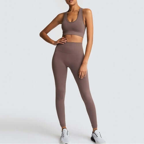 2020 Women's Yoga Set Seamless Sportswear 2 Piece Gym Yoga Clothes
