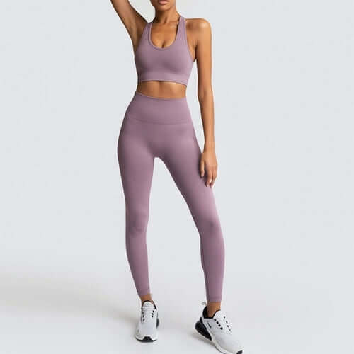 2020 Women's Yoga Set Seamless Sportswear 2 Piece Gym Yoga Clothes