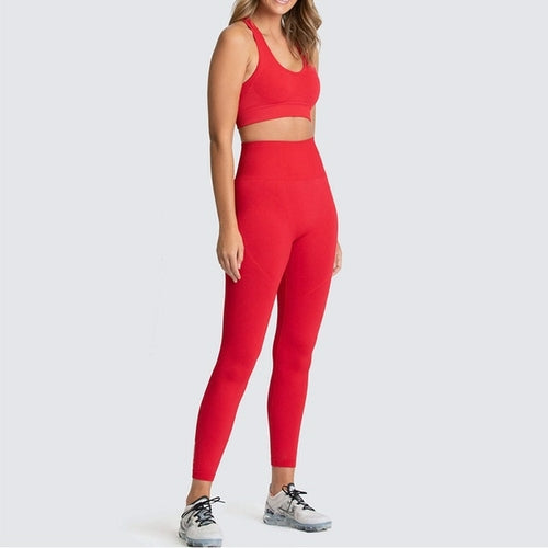 2020 Women's Yoga Set Seamless Sportswear 2 Piece Gym Yoga Clothes