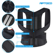 Magnetic Therapy Posture Corrector Brace Support Belt for Men Women