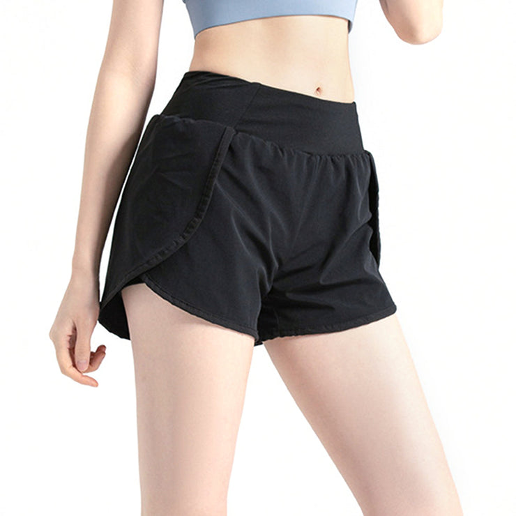Women's 2 in 1 Athletic Running Shorts with Pockets