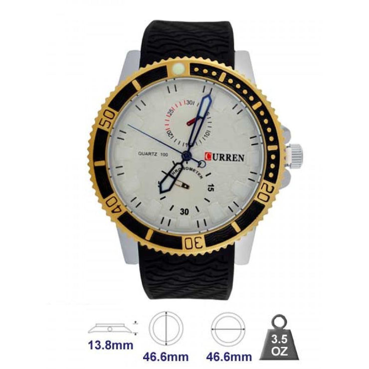 Curren Brand Leather Strap Watch for Men