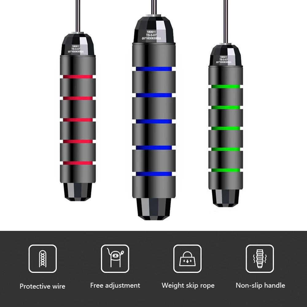 Bearing Jump Rope Tangle-Free Jumping Rope Adjustable Skipping Rope