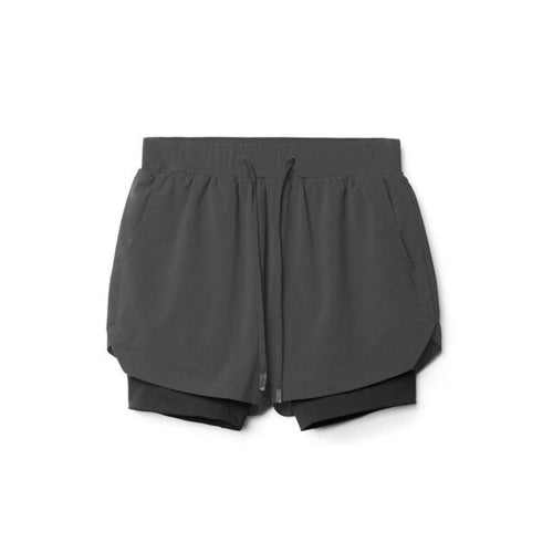 Running Shorts Men Breathable Gyms Bodybuilding Workout Shorts Double