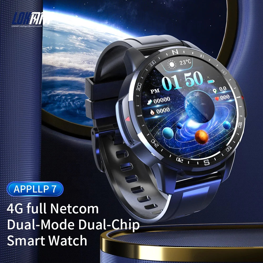 LOKMAT APPLLP 7 4GB+128GB SIM SmartWatch GPS 5G WIFI 1.6inchTouch
