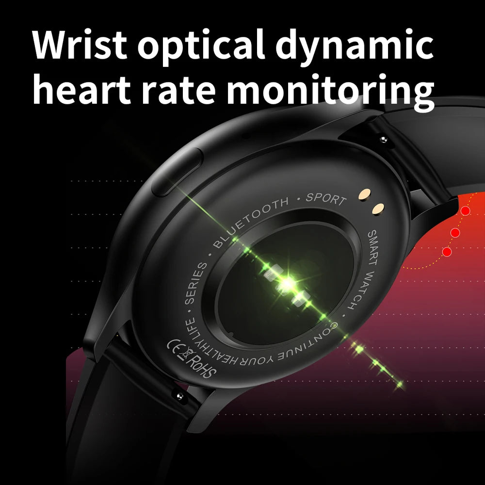 AMOLED Smartwatch 466*466 QHD 24h Display Fitness Tracker Blood