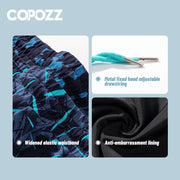 COPOZZ Men Swimming Trunks with Compression Liner 2 in 1 Quick Dry