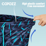 COPOZZ Men Swimming Trunks with Compression Liner 2 in 1 Quick Dry