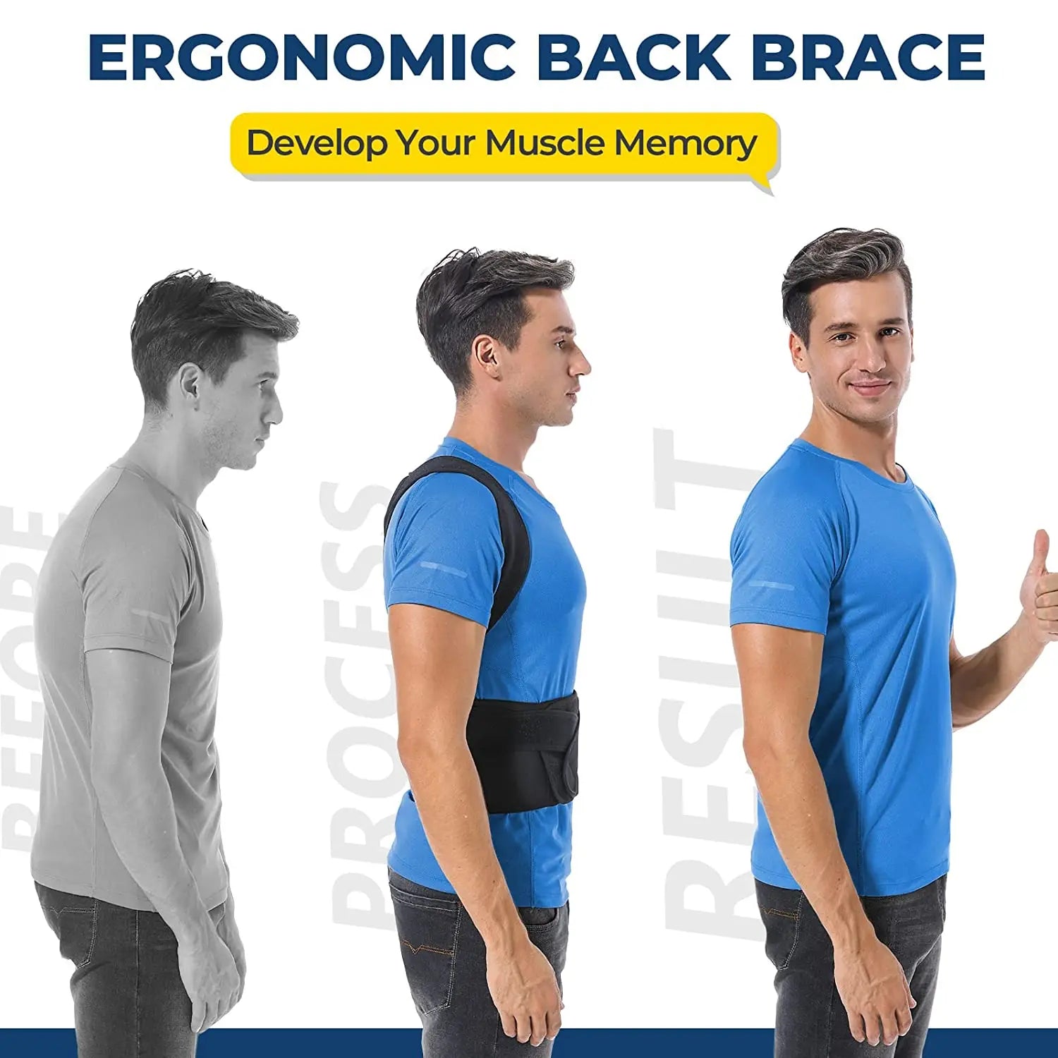 Back Posture Corrector for Upper and Lower Back Pain Relief,Adjustable