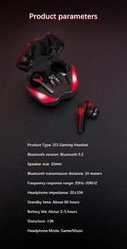 Dragon Red Flame Bluetooth Earbuds
