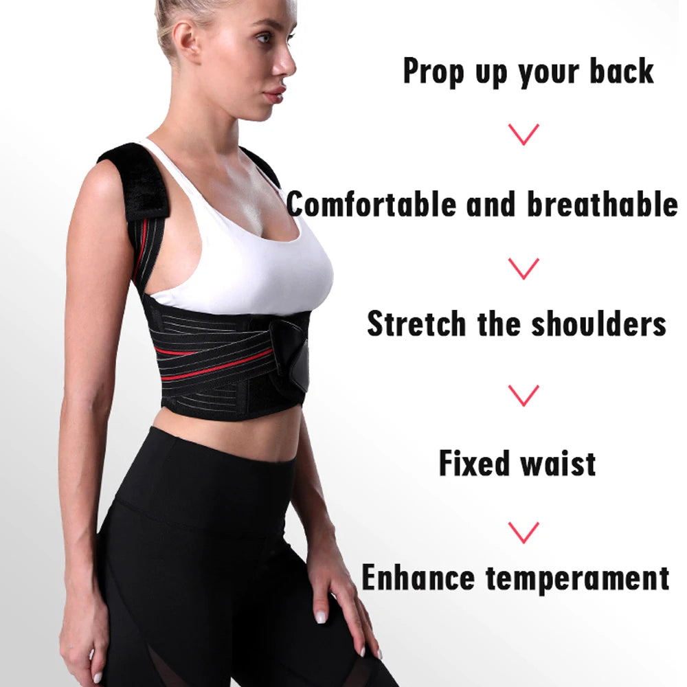 Adjustable full back Posture Corrector Belt Back Shoulder Posture Back