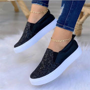 Moccasins Crystal Flat Female Loafers Shoes Gold/Black/Rose Gold