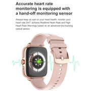 DT102 1.9-Inch Heart Rate/Blood Oxygen Monitoring Bluetooth Call Watch