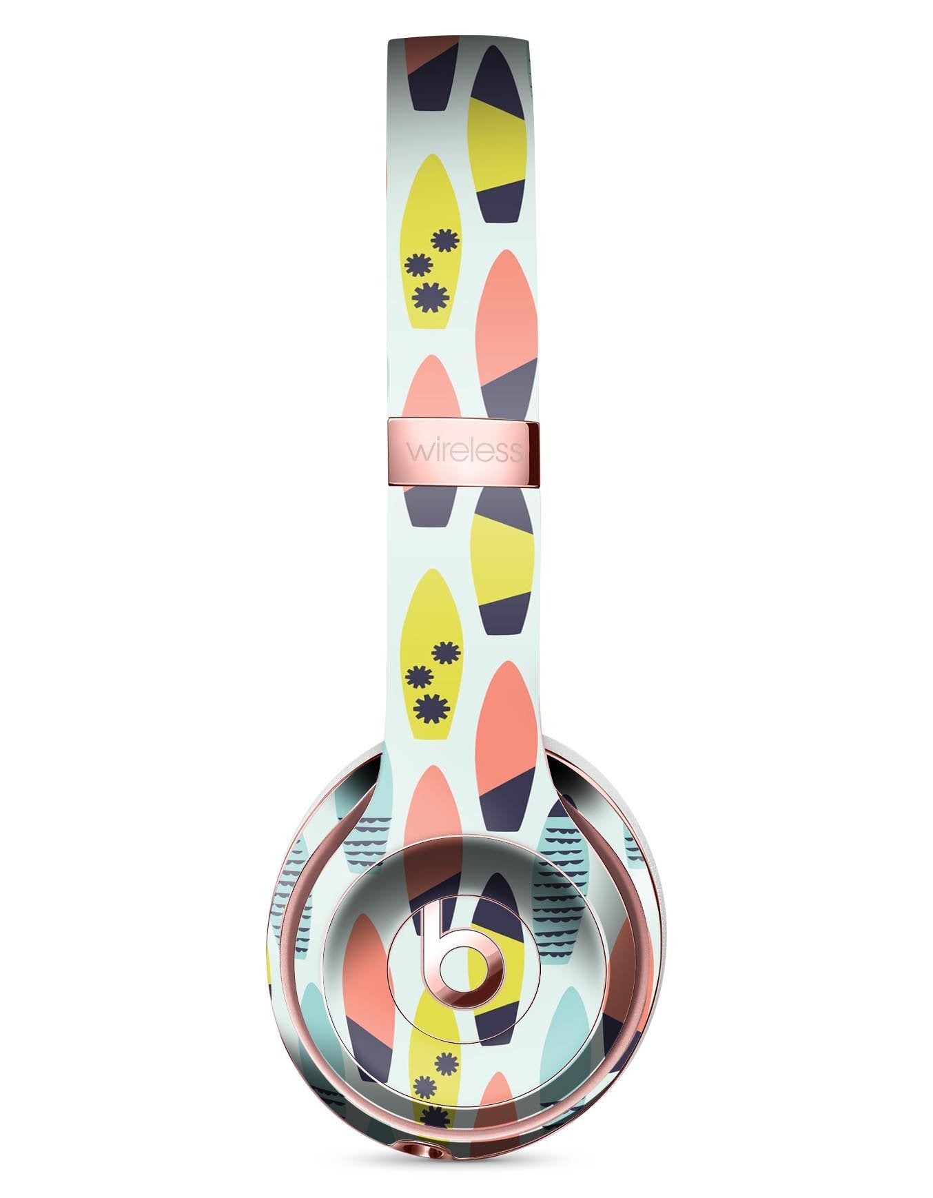 Vibrant Colored Surfboard Pattern Full-Body Skin Kit for the Beats by