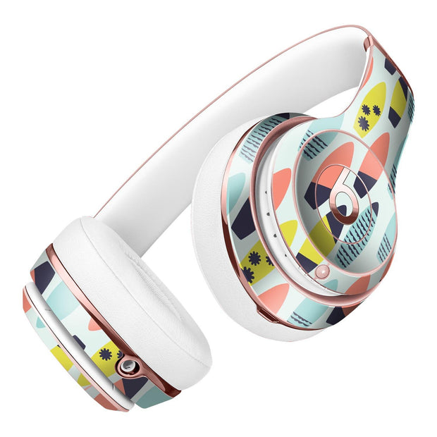 Vibrant Colored Surfboard Pattern Full-Body Skin Kit for the Beats by