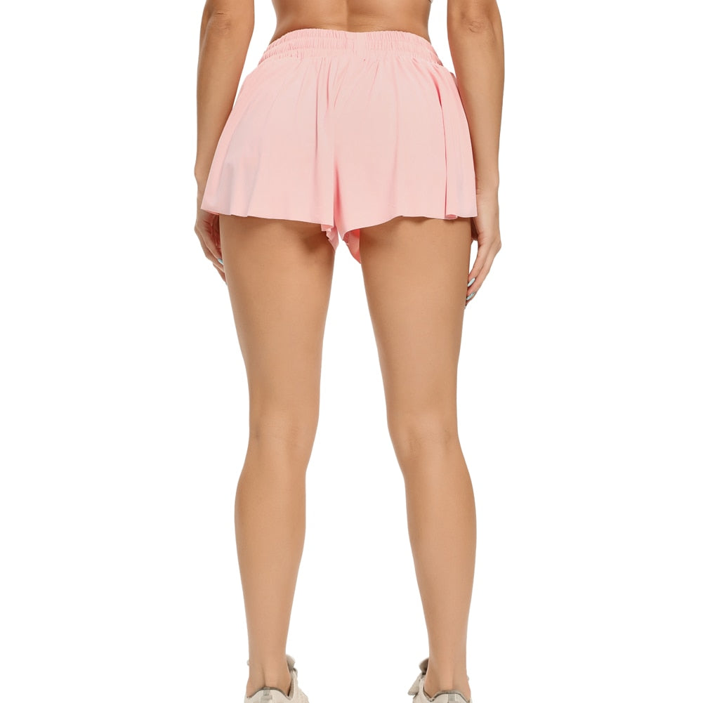 Women's High Waist Stretch Athletic Workout  Active Fitness Volleyball