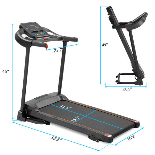 Compact Easy Folding Treadmill Motorized Running Jogging Machine