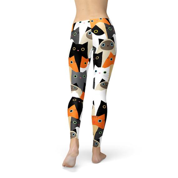 Women's All Over Print Cats Leggings