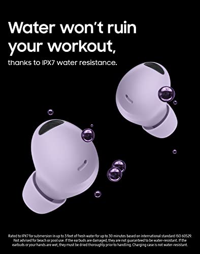SAMSUNG Galaxy Buds 2 Pro True Wireless Bluetooth Earbuds w/ Noise Cancelling, Hi-Fi Sound, 360 Audio, Comfort Ear Fit, HD Voice, Conversation Mode, IPX7 Water Resistant, US Version, Graphite