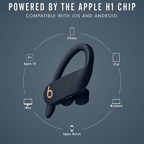 Powerbeats Pro Wireless Earphones - Apple H1 Headphone Chip, Class 1 Bluetooth - Navy