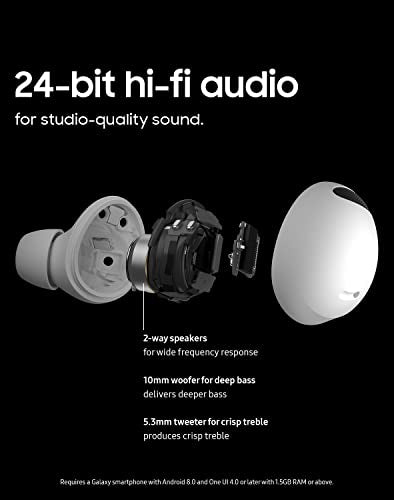 SAMSUNG Galaxy Buds 2 Pro True Wireless Bluetooth Earbuds w/ Noise Cancelling, Hi-Fi Sound, 360 Audio, Comfort Ear Fit, HD Voice, Conversation Mode, IPX7 Water Resistant, US Version, Graphite