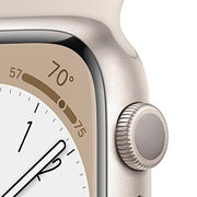 Apple Watch Series 8 GPS 41mm Starlight Aluminium Case with Starlight Sport Band - S/M