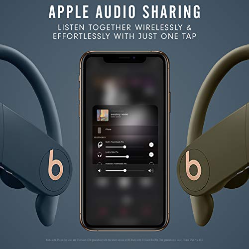 Powerbeats Pro Wireless Earphones - Apple H1 Headphone Chip, Class 1 Bluetooth - Navy