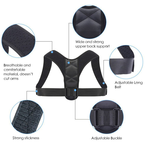 (Unisex) Clavicle Support Back Brace Corrector