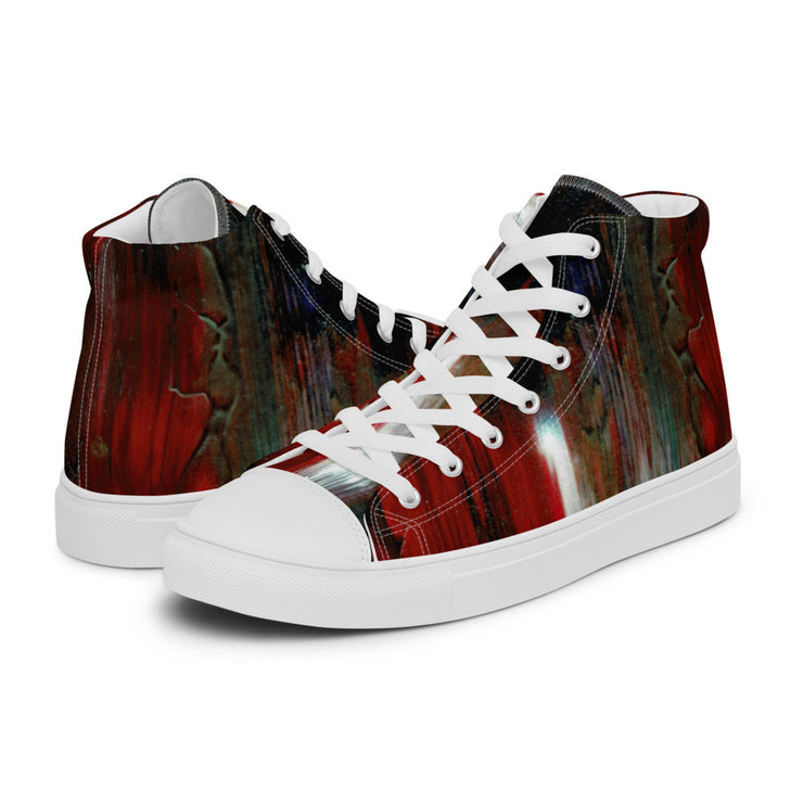 Gianneli Colours Handmade Men’s High Top Canvas Shoes-9